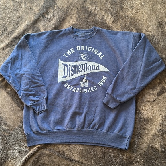 Disneyland Pennant Sweatshirt - Navy - Size XL - Picture 2 of 7
